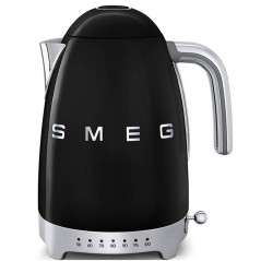 Smeg 50s Style 1.7L Kettle - Retro Black - Elegant Design for Your Kitchen